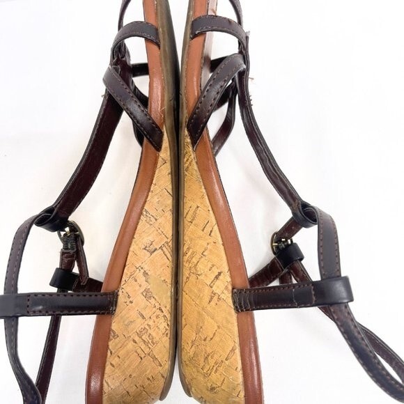 Rocket Dog Leather Cork Wedge Sandals - Picture 12 of 13